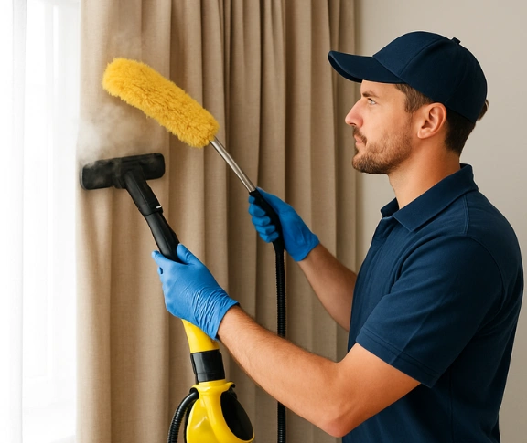 Trusted blind cleaning technician Matty Curtain Cleaning riverview QLD