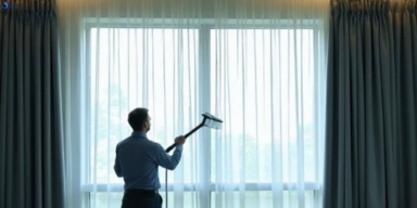 Commercial curtain stain removal service riverview hotels offices restaurants
