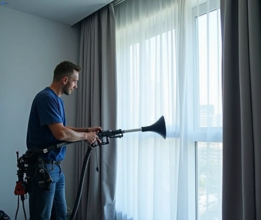 Professional commercial curtain cleaning process equipment Matty Curtain Cleaning riverview